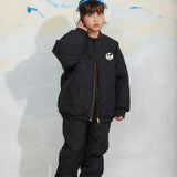 [Pre-Order] Mini Rodini - Ritzratz Patch Quilted Outerwear Trousers Black