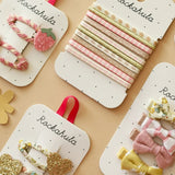 Rockahula - Petal Glitter Heart Clips