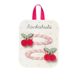 Rockahula - Cherry Kiss Stripy Clips