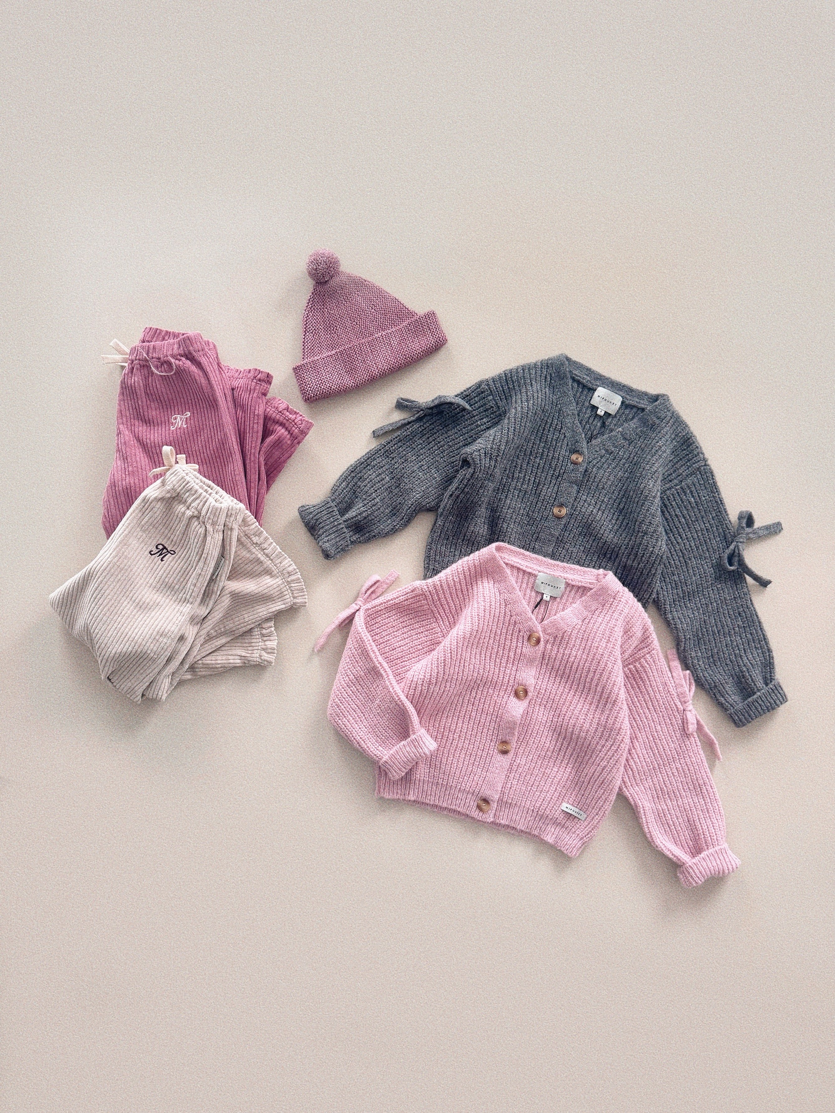 Mipounet Siena Corduroy Pant Ecru - kids pants styled