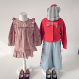 Emile Et Ida - Robe Vichy Volant Broderie