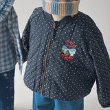 Konges Sløjd Juno Printed Dot Bomber Jacket - kids jacket styled