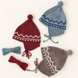 Misha And Puff - Zig Zag Pointy Peak Hat Cedar