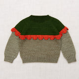 Misha And Puff :: Scallop Yoke Sweater Seal Gray