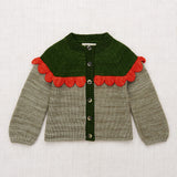 Misha And Puff :: Scallop Yoke Cardigan Seal Gray