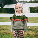 Misha And Puff :: Scallop Yoke Sweater Seal Gray
