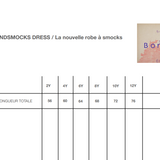 Bonjour Diary - Handsmock Dress Natural Cotton Flex