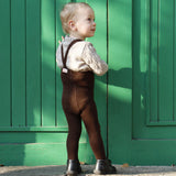 Silly Silas :: Footed (유발) Cotton Tights Chocolate Brown