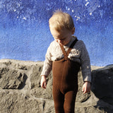Silly Silas :: Footed (유발) Cotton Tights Chocolate Brown