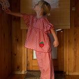 Sissel Mini - Charlene Mini Top Red Checks