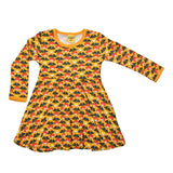 Duns :: Long Sleeve Skater Dress Yellow Multi Radish