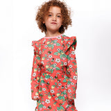 Smafolk :: Long-Sleeved Top With Strawberries Pink Punch