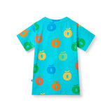 Smafolk :: T-Shirt With Apples Blue Atoll