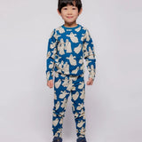 Smafolk -  Gala Long-Sleeved Top With Dancing Ghosts Seawind