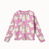 Smafolk -  Gala Long-Sleeved Top With Dancing Ghosts Sweet Lilac