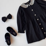 Bonjour Diary :: Tunique With Hair Clip Black Dot Print