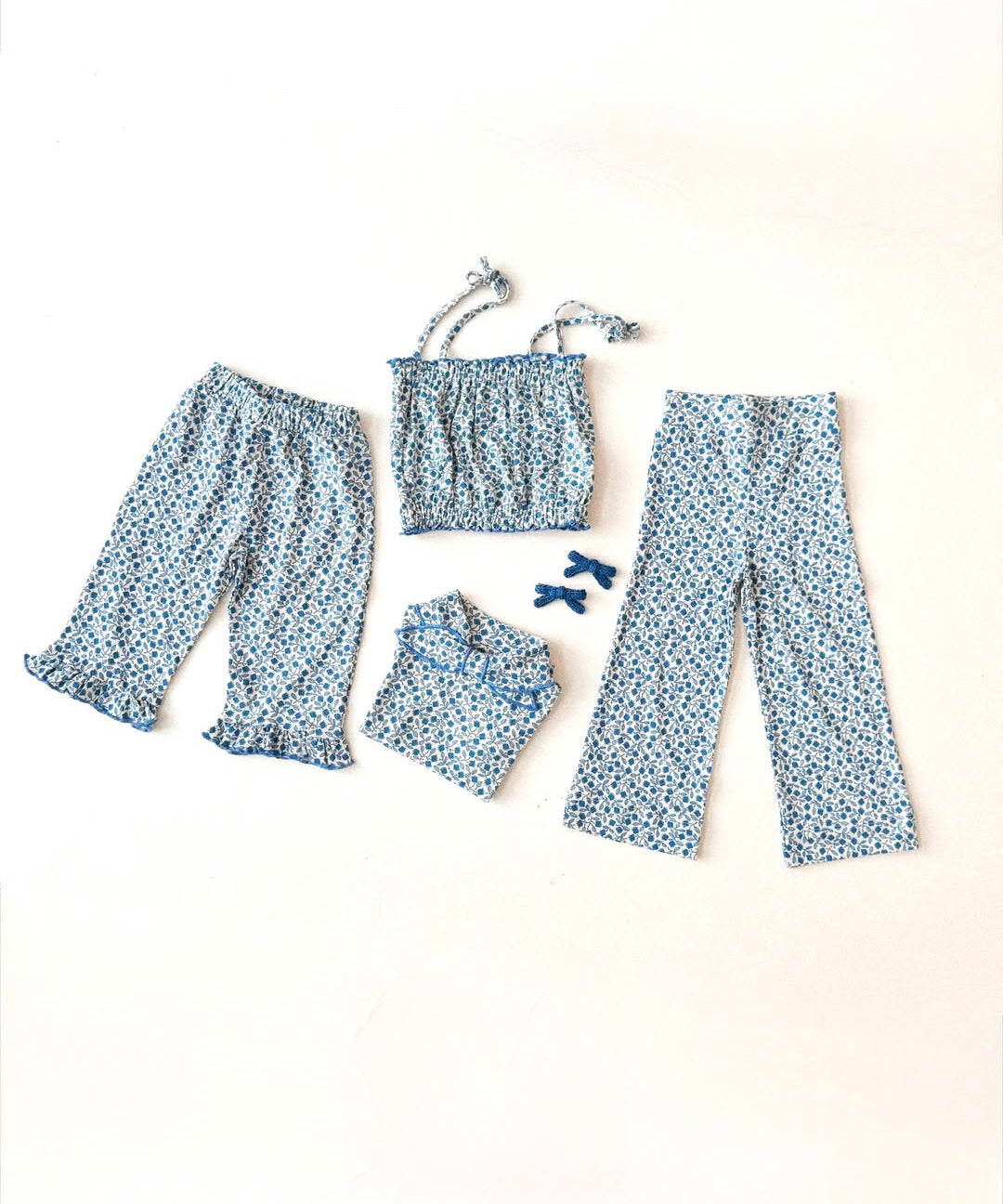 Misha And Puff -  Sydney Top Blue Ribbon Lisse Fields