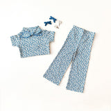 Misha And Puff -  A-Pant Blue Ribbon Lisse Fields