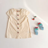 Konges Sloejd -  Evia Cherry Dress Cloud Cream