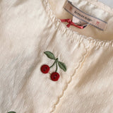 Konges Sloejd -  Evia Cherry Dress Cloud Cream