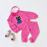 Mini Rodini - Plain Piping Sweatpants Pink