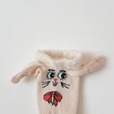 Mini Rodini - Rabbit 1-Pack Ear Socks Off-White