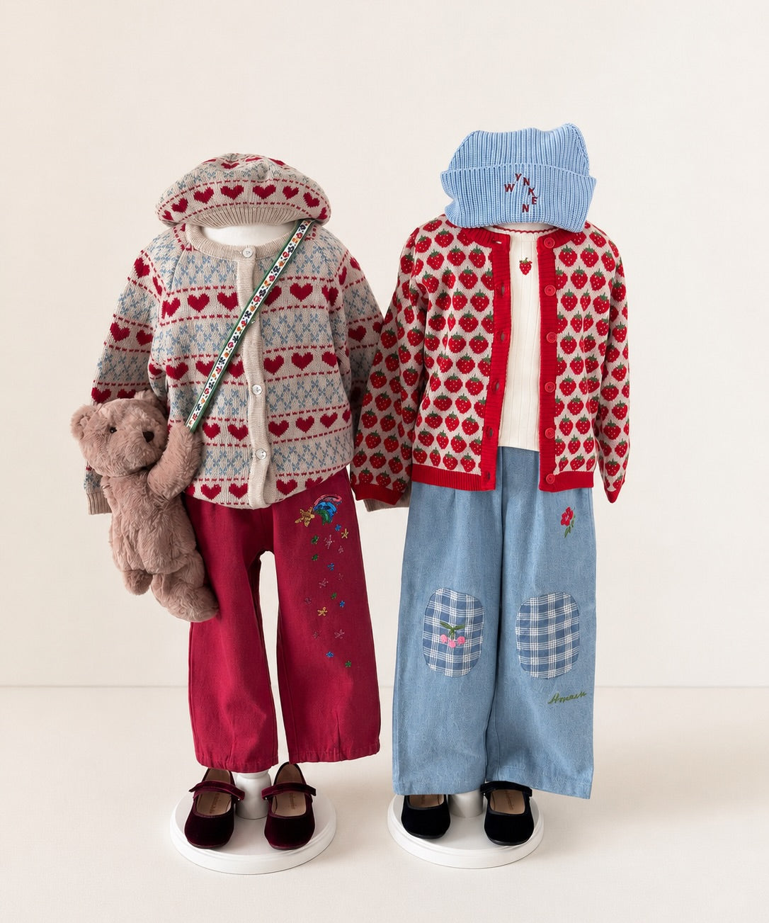 Konges Sløjd Magot Sequin Frill Pants Cardinal - kids sequin pants, view 2