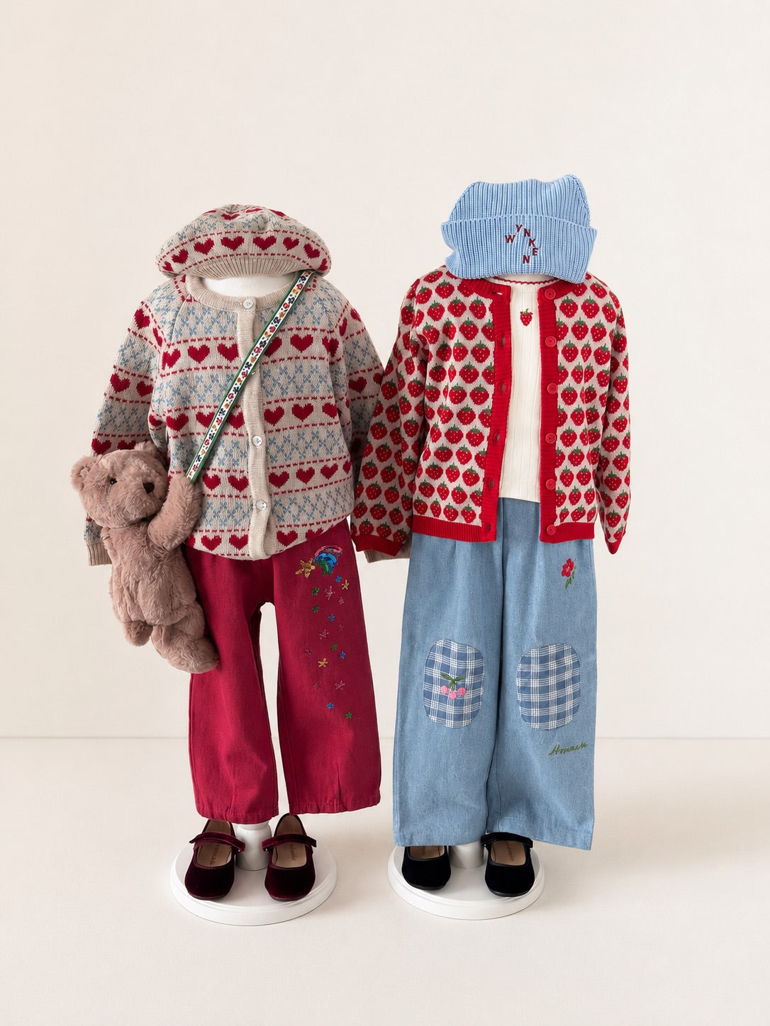 Konges Sløjd Magot Sequin Frill Pants Cardinal - kids sequin pants, view 2