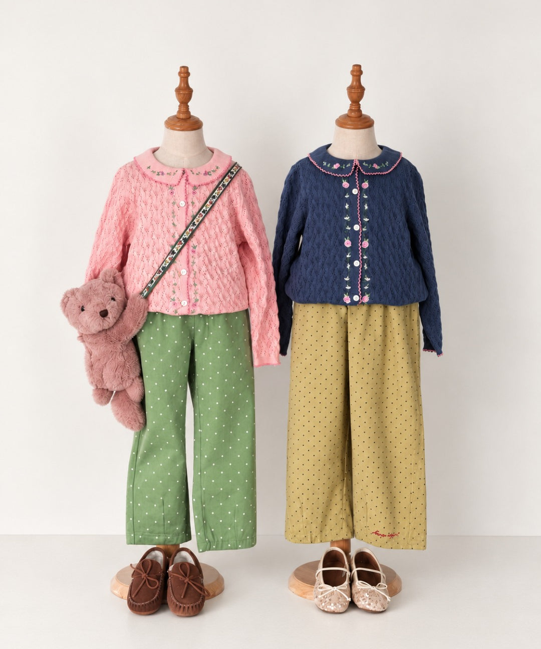 Konges Sløjd Rosier Cardigan Ashley Blue - kids knit cardigan, view 2