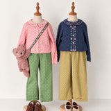 Konges Sløjd Rosier Cardigan Ashley Blue - kids knit cardigan, view 2