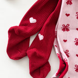 Floess - Vera Tights 2-Pack Pink-Red Glitter 2-Pack