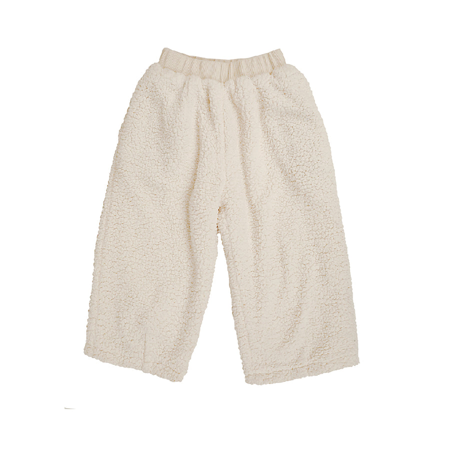 Tambere :: Aldie Faux-Shearing Cropped Pants Ivory