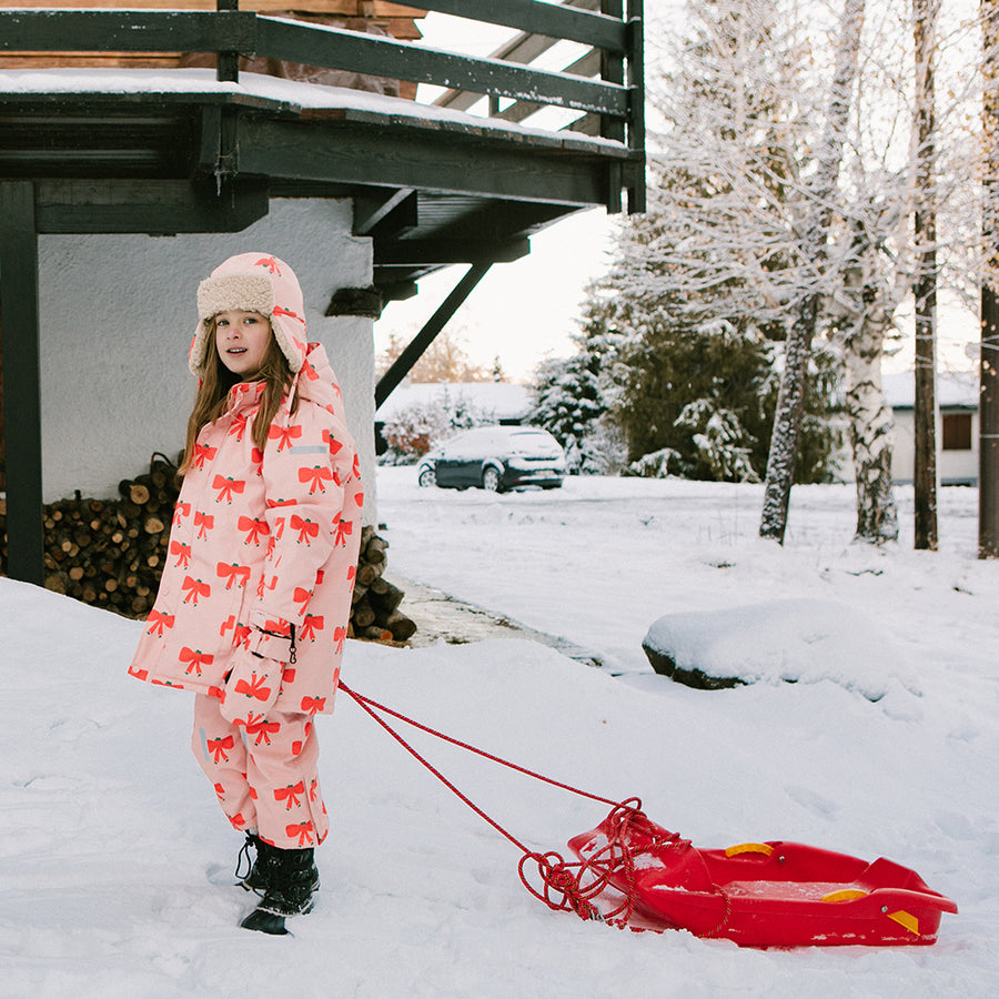 Tiny Cottons :: Tiny Bow Snow Jacket Peach