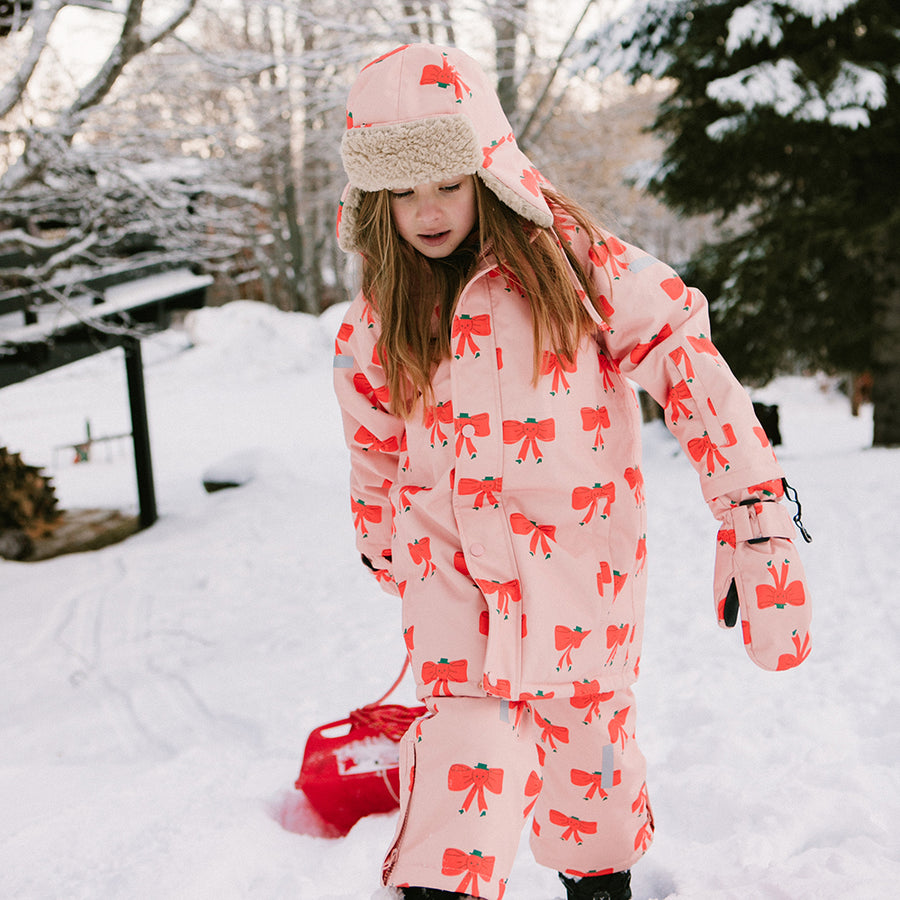 Tiny Cottons :: Tiny Bow Snow Jacket Peach