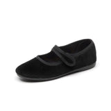 Cienta -  Velvet Mary Jane Black