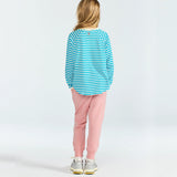 The Animals Observatory :: Anteater Kid Long Sleeve T-Shirt Blue