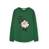 The Animals Observatory :: Anteater Kid Long Sleeve T-Shirt Dark Garden