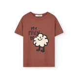 The Animals Observatory :: Rooster Kid T-Shirt Brown