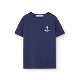 The Animals Observatory :: Rooster Kid T-Shirt Deep Blue