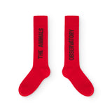The Animals Observatory :: Worm Kid Socks Fig Red