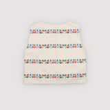 The New Society :: Malva Waistcoat Flower Embroidery Natural Denim