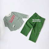 The Animals Observatory :: Anteater Kid Long Sleeve T-Shirt Green