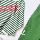 The Animals Observatory :: Anteater Kid Long Sleeve T-Shirt Green