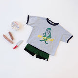 The Animals Observatory -  Opossum Kid Shorts Dark Garden