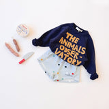 The Animals Observatory :: Shark Kid Sweatshirt Deep Blue
