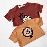 The Animals Observatory :: Rooster Kid T-Shirt Brown