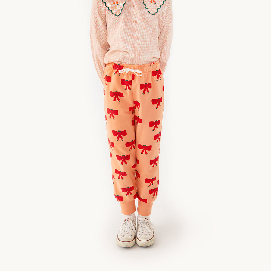 Tiny Cottons :: Tiny Bow Sweatpant Light Rust