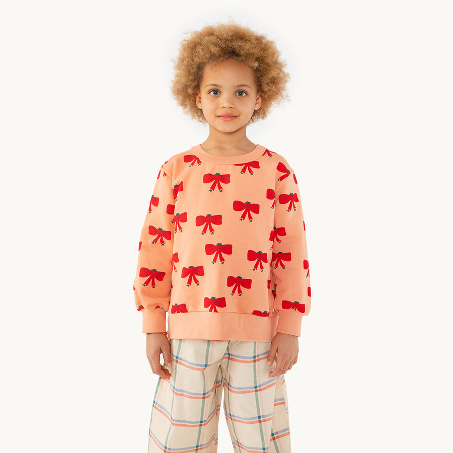 Tiny Cottons :: Tiny Bow Sweatshirt Light Rust