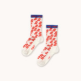 Tinycottons :: Cherries Medium Socks Off White