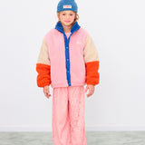 Tinycottons :: Color Block Polar Sherpa Jacket Dark Blue
